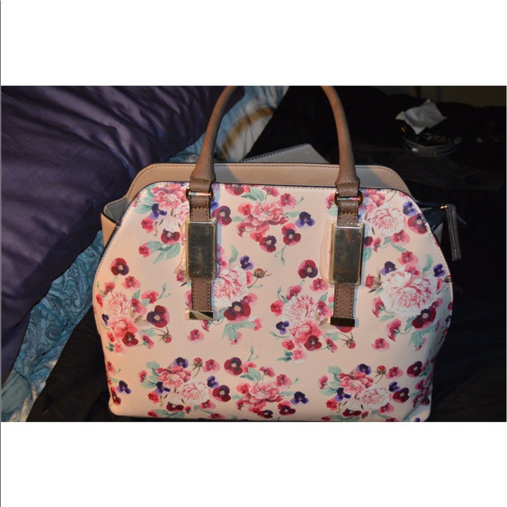 Huge floral purse